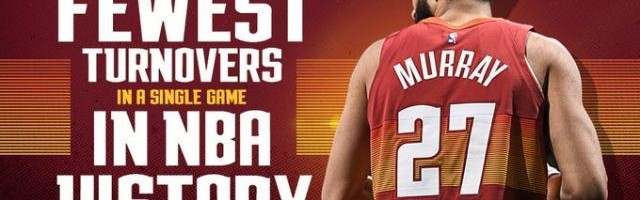 单场失误次数仅有1次！掘金悄然间刷新历史纪录